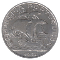 Португалия 10 эскудо 1954 год