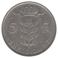Бельгия (Belgique) 5 франков 1972 год