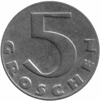 Австрия 5 грошей 1931 год
