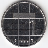 Нидерланды 1 гульден 1999 год