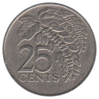 Тринидад и Тобаго 25 центов 1975 год