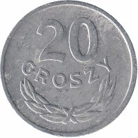 Польша 20 грошей 1967 год
