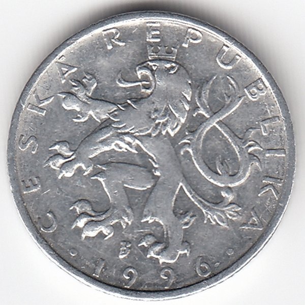 Чехия 50 геллеров 1996 год