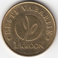Эстония 1 крона 2008 год