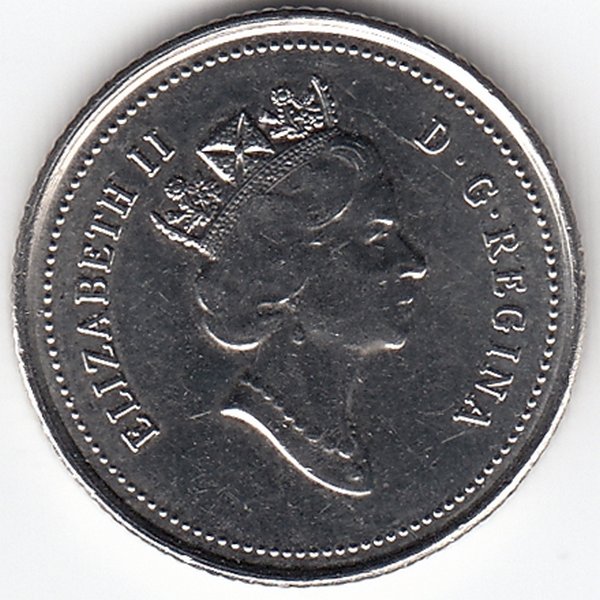 Канада 10 центов 1992 год