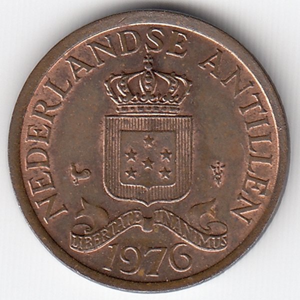 Нидерландские Антильские острова 1 цент 1976 год