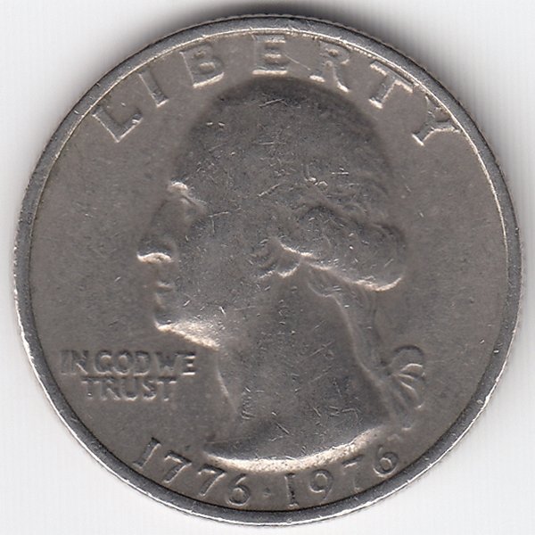 США 25 центов 1976 год