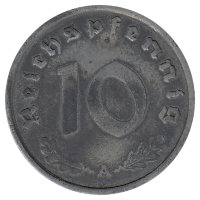  Германия (Третий Рейх) 10 рейхспфеннигов 1940 год (А)