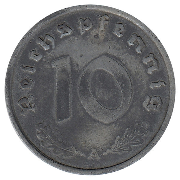  Германия (Третий Рейх) 10 рейхспфеннигов 1940 год (А)