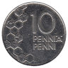 Финляндия 10 пенни 1990 год