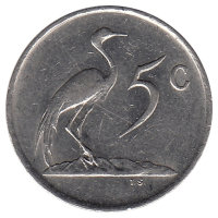 ЮАР  5 центов 1984 год