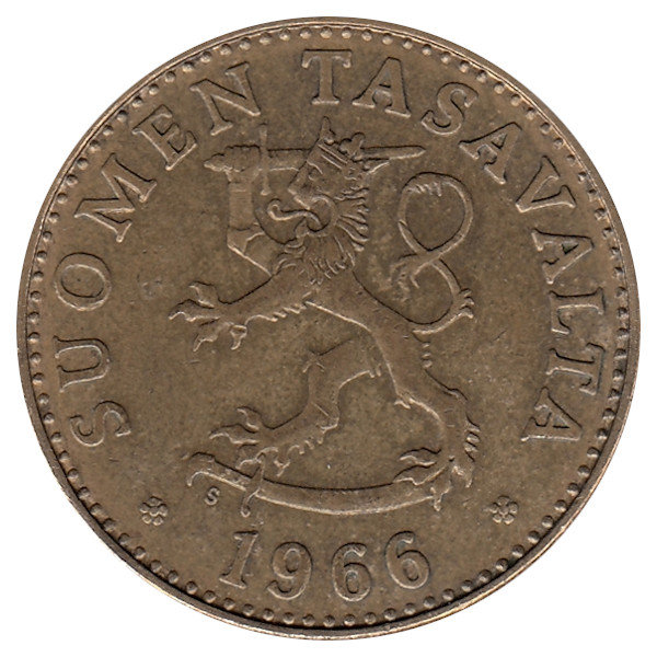 Финляндия 50 пенни 1966 год 