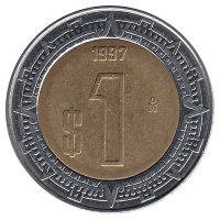 Мексика 1 песо 1997 год