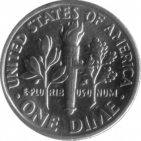 США 10 центов 1995 год (P)