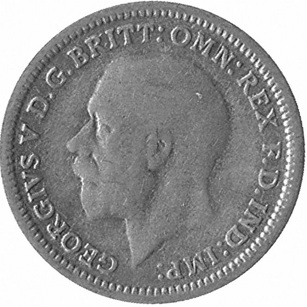 Великобритания 3 пенса 1935 год (VF-)