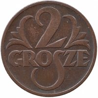 Польша 2 гроша 1938 год