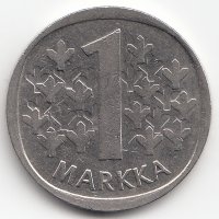 Финляндия 1 марка 1989 год