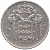 Монако 5 франков 1960 год