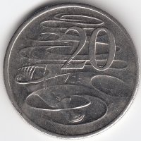 Австралия 20 центов 2004 год