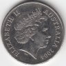 Австралия 20 центов 2004 год