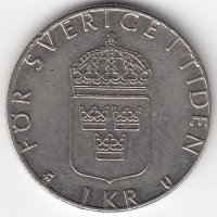 Швеция 1 крона 1981 год