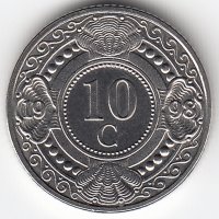 Нидерландские Антильские острова 10 центов 1998 год