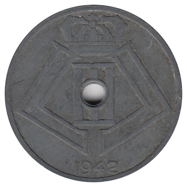 Бельгия (Belgique-Belgie) 25 сантимов 1942 год
