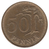 Финляндия 50 пенни 1968 год 