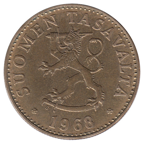 Финляндия 50 пенни 1968 год 