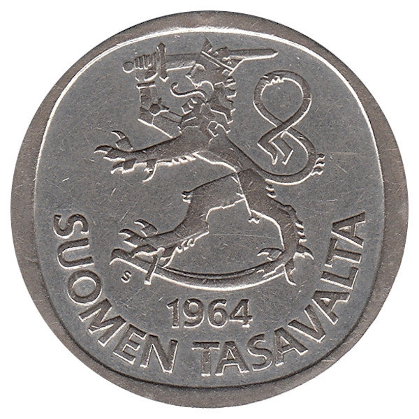 Финляндия 1 марка 1964 год 