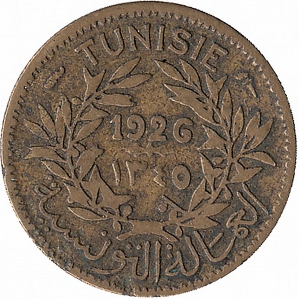 Тунис 50 сантимов 1926 год