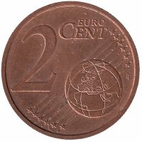 Германия 2 евроцента 2010 год (J)