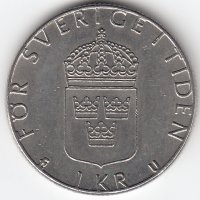Швеция 1 крона 1982 год