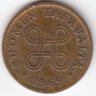 Финляндия 1 пенни 1969 год (медь)