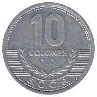 Коста-Рика 10 колонов 2008 год
