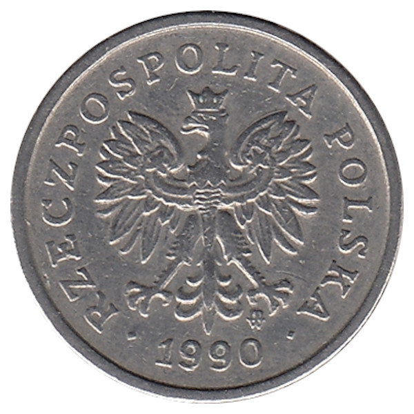 Польша 10 грошей 1990 год