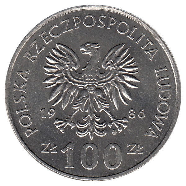 Польша 100 злотых 1986 год