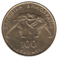 Греция 100 драхм 1999 год (UNC)