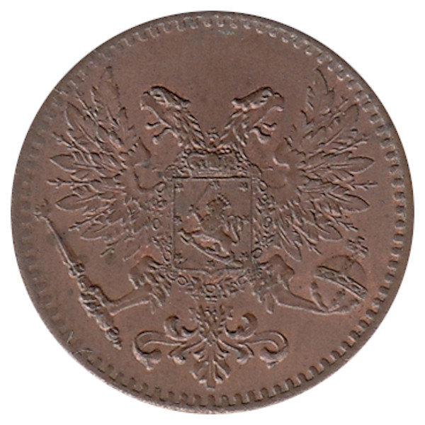Финляндия (Великое княжество) 1 пенни 1917 год 
