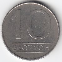 Польша 10 злотых 1987 год