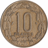 Экваториальная Африка (Камерун) 10 франков 1972 год