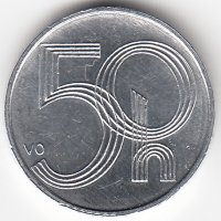 Чехия 50 геллеров 2002 год
