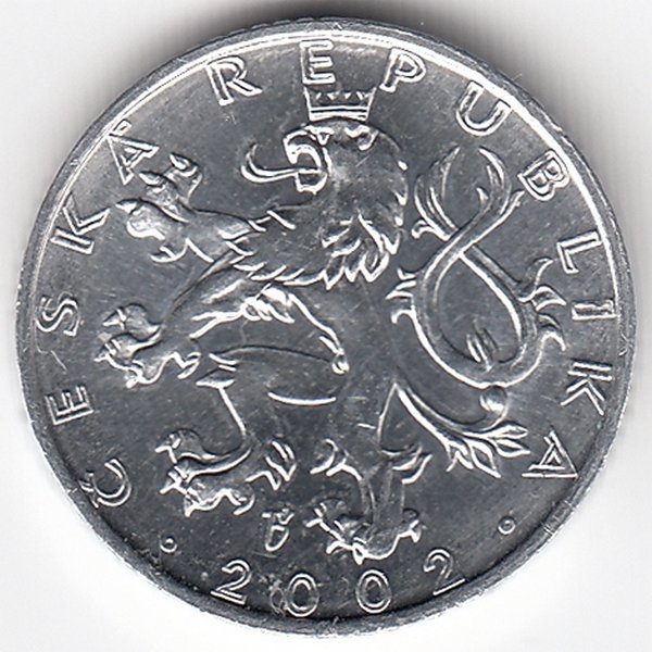 Чехия 50 геллеров 2002 год