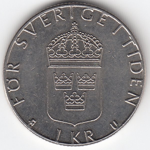 Швеция 1 крона 1983 год