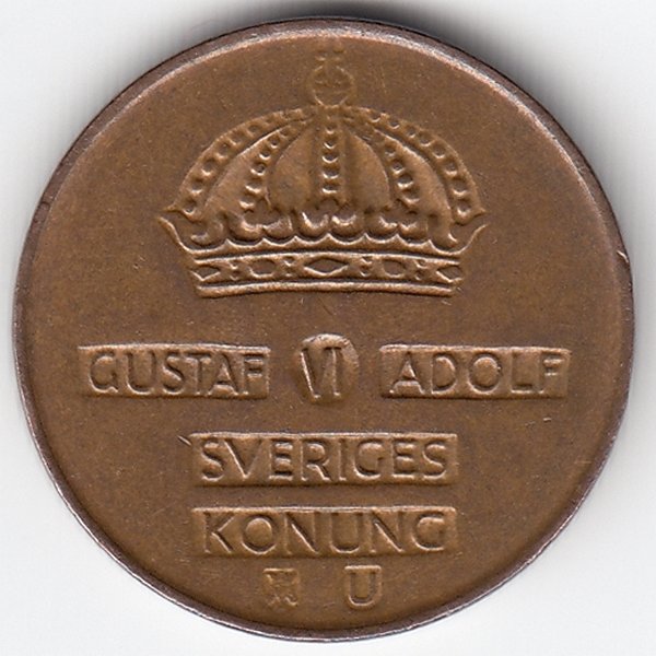 Швеция 2 эре 1962 год