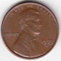США 1 цент 1973 год (D)