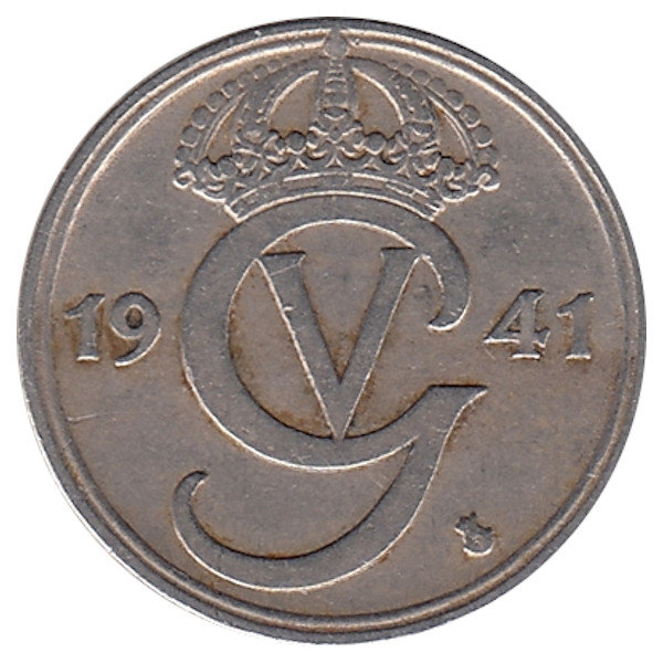 Швеция 25 эре 1941 год
