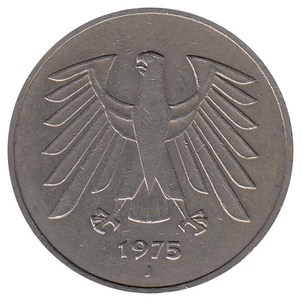 ФРГ 5 марок 1975 год (J)