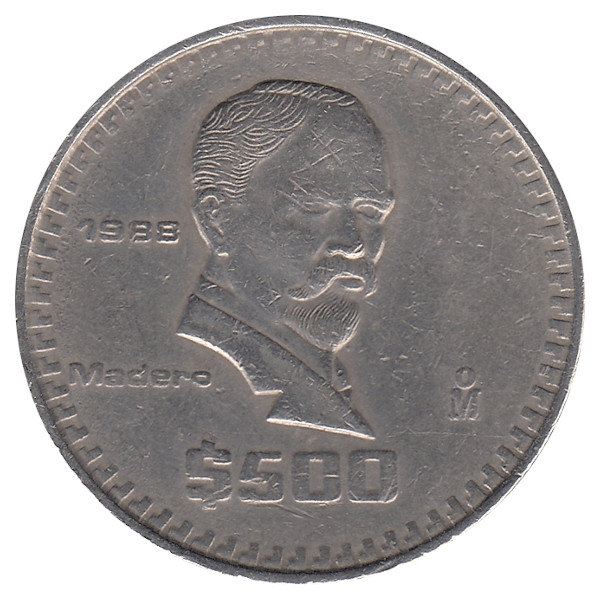 Мексика 500 песо 1988 год