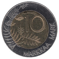 Финляндия 10 марок 2000 год (UNC)